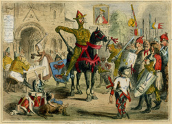 William inspecting the Volunteers previous to the Invasion of England