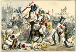 Terrific combat between Richard Coeur de Lion and Saladin