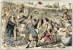 Flaminius restoring liberty to Greece at the Isthmian Games