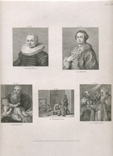 207-211: Frank Hals, A.R. Mengs, P. Moreelse, D. Teniers Jr., T.V. Thulden