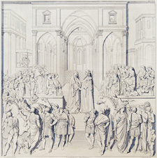 PLATE XXXVII: THE QUEEN OF SHEBA VISITING SOLOMON (GHIBERTI)