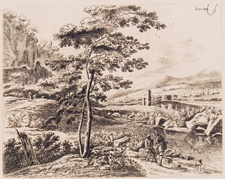 rare etching by Ottley