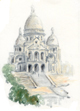 Original etching of Paris