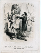 THE STATE OF THE NATION-DISRAELI MEASURING THE BRITISH LION