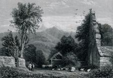 Cader Idris from Kymmer Abbey