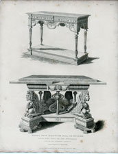 Tables from Hardwicke Hall, Derbyshire