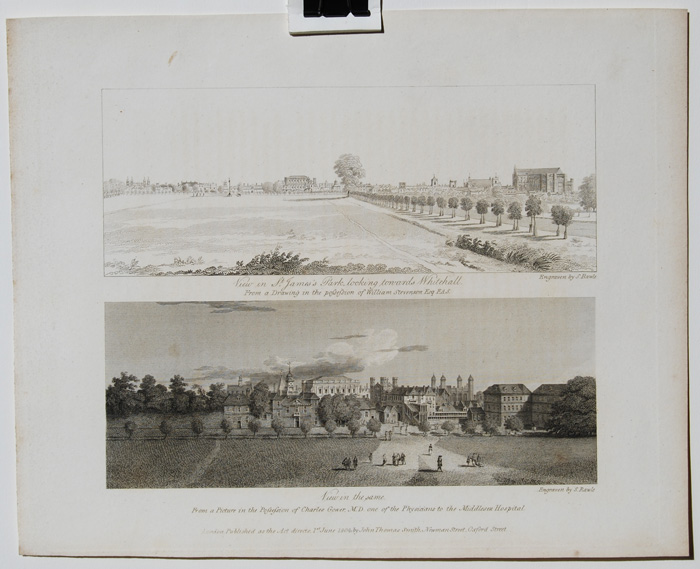 View in St. James's Park, looking towards Whitehall