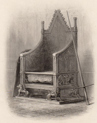 Coronation Chair in Westminster Abbey