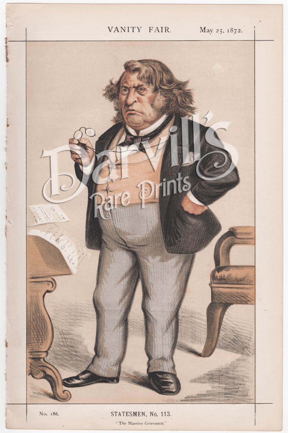 Charles Sumner US Senator May 25 1872