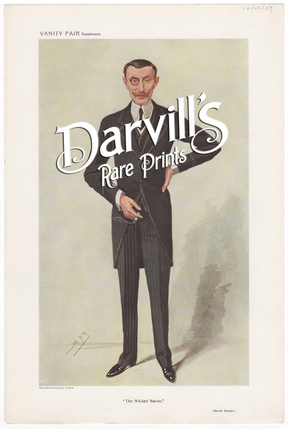 Baron Reuter July 7 1909