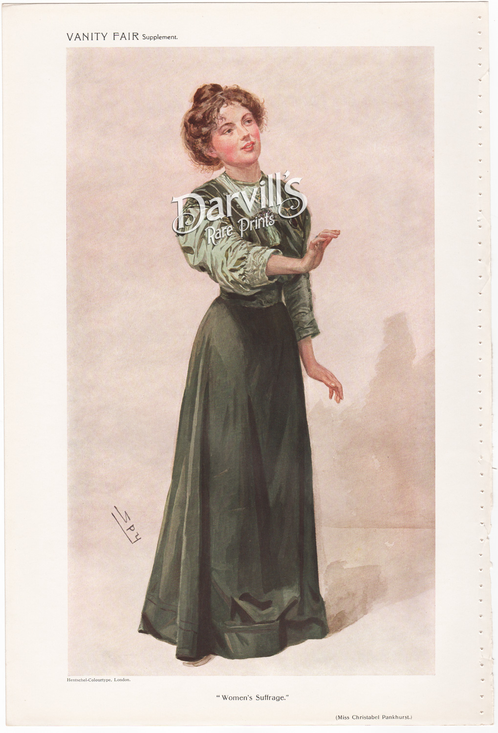 Miss Christabel Pankhurst 15 June 1910 womens suffrage