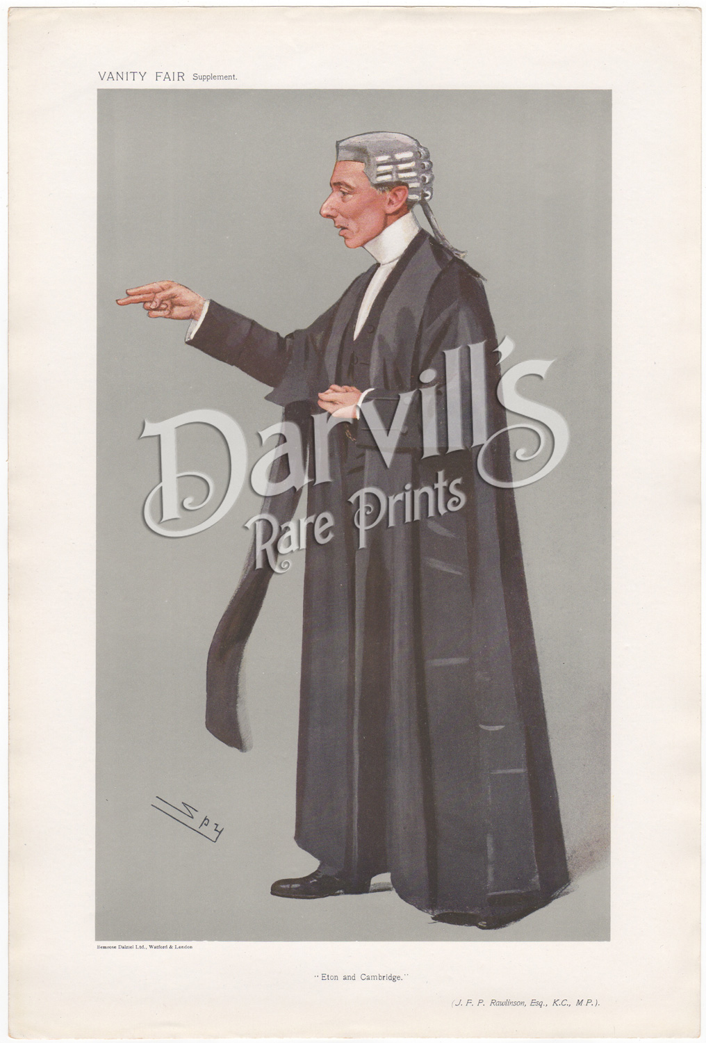 JFP Rawlinson Esq KC MP Jan 8 1908