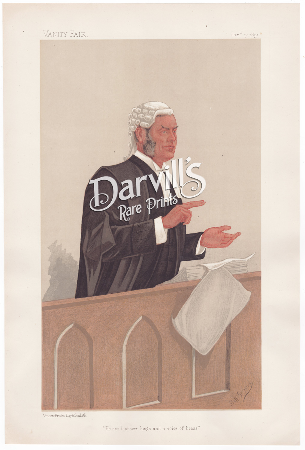 Mr Alfred Cock QC Jan 17 1891
