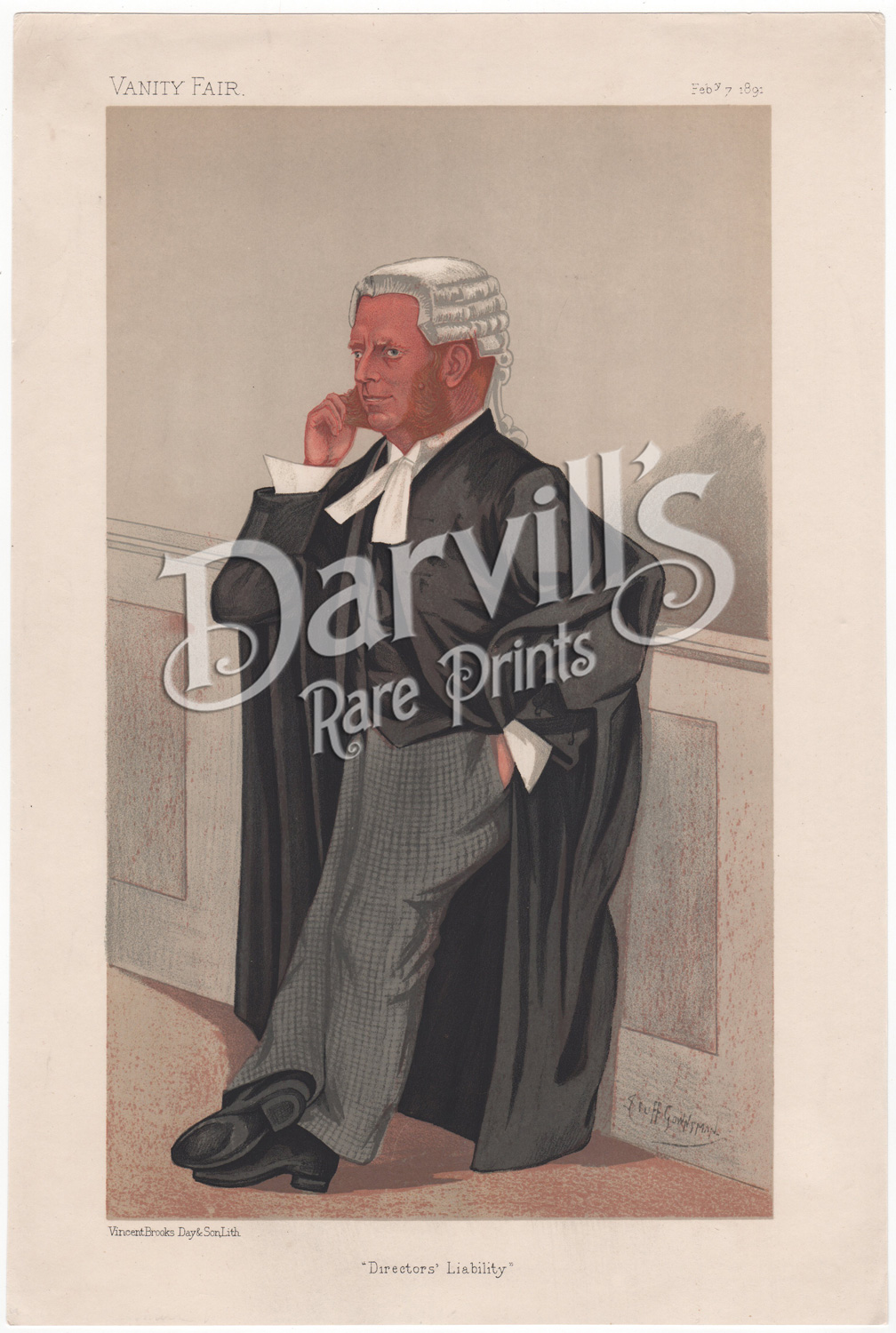 Mr Cornelius Marshall Warmington Qc MP Feb 7 1891