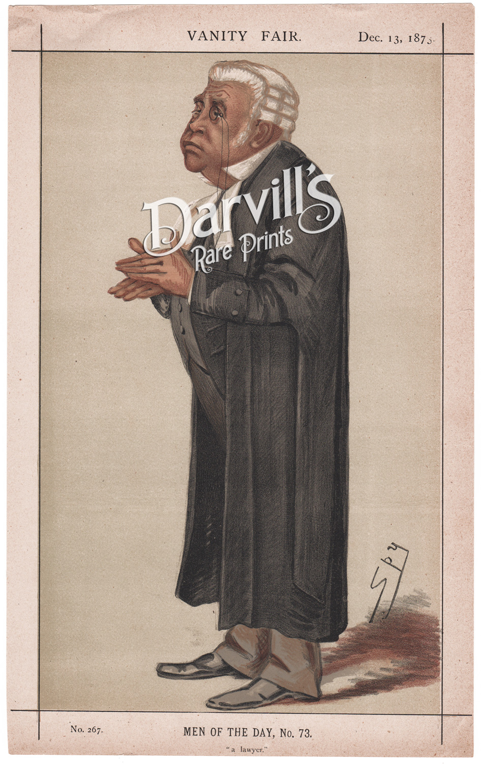 Serjeant Parry Dec 13 1873 legal bailiff
