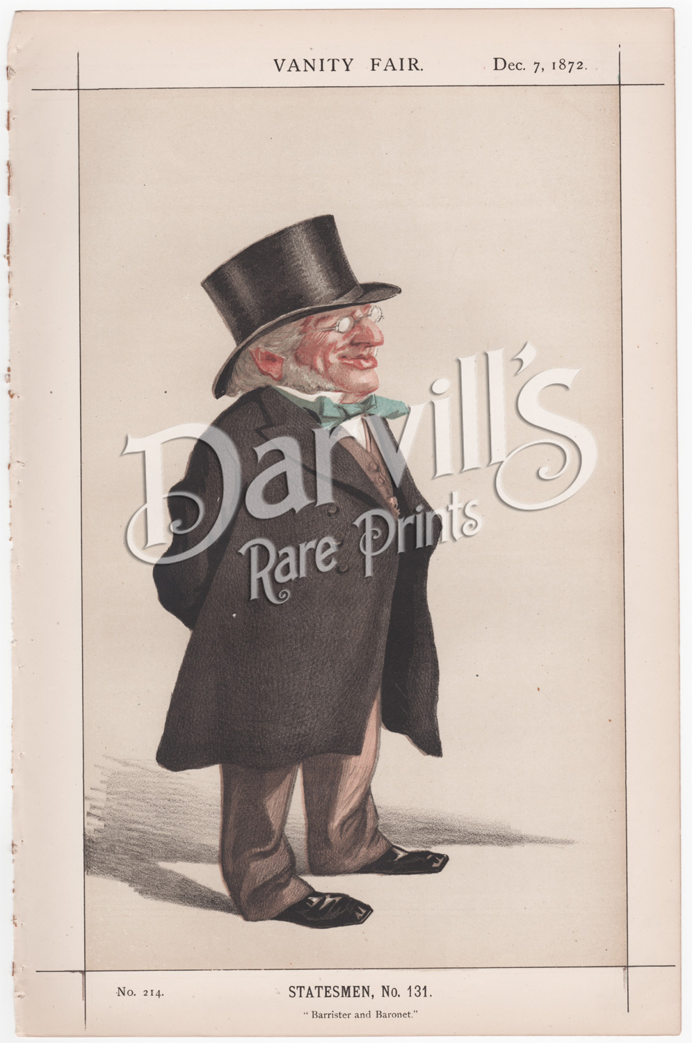 Sir Francis Henry Goldsmid Dec 7 1872