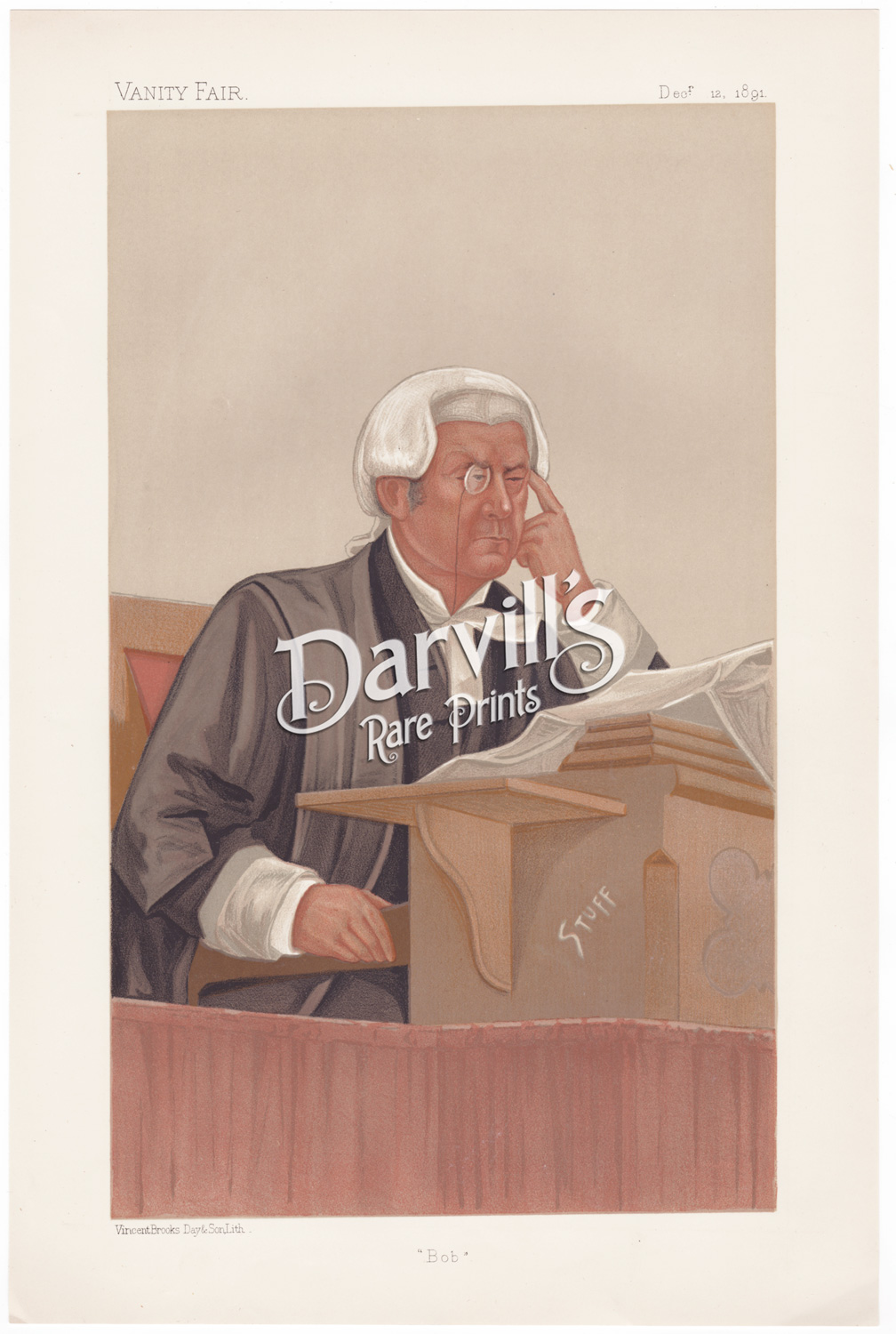 The Hon Sir Robert Romer Dec 12 1891