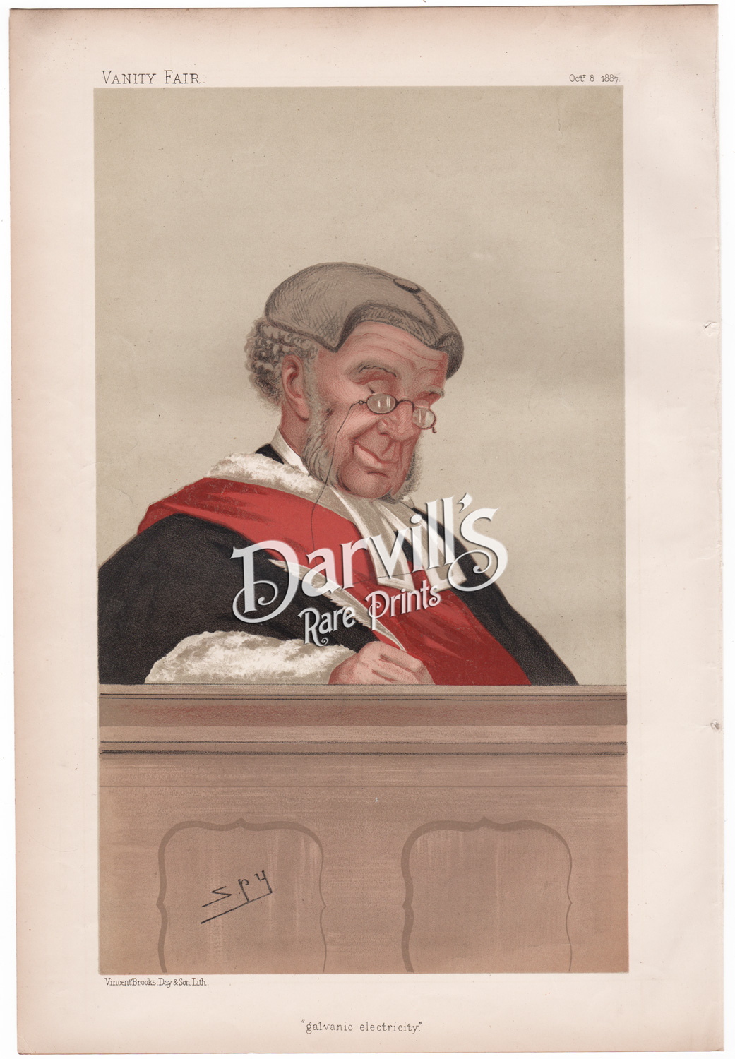 The Hon Sir William Robert Grove Oct 8 1887