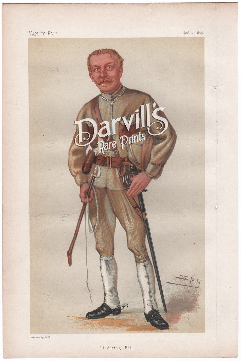 Lord William Leslie de la Poer Beresford fighting Bill Sept 27 1879