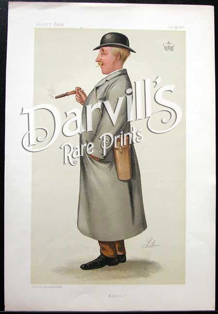 The Right Honourable Lord Hastings July 24 1886 "Melton" Turf Devotees