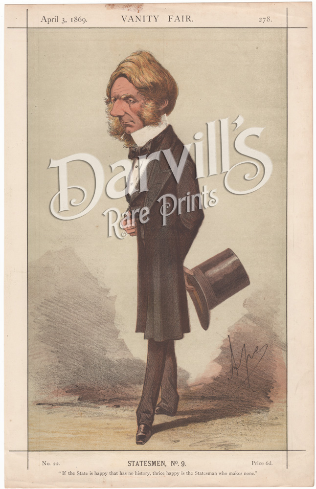 The Right Honourable Edward Cardwell April 3 1869