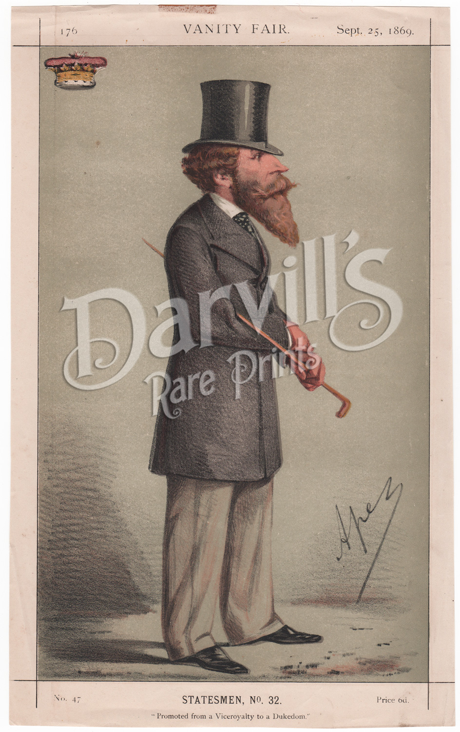 The Duke of Abercorn Sept 25 1869