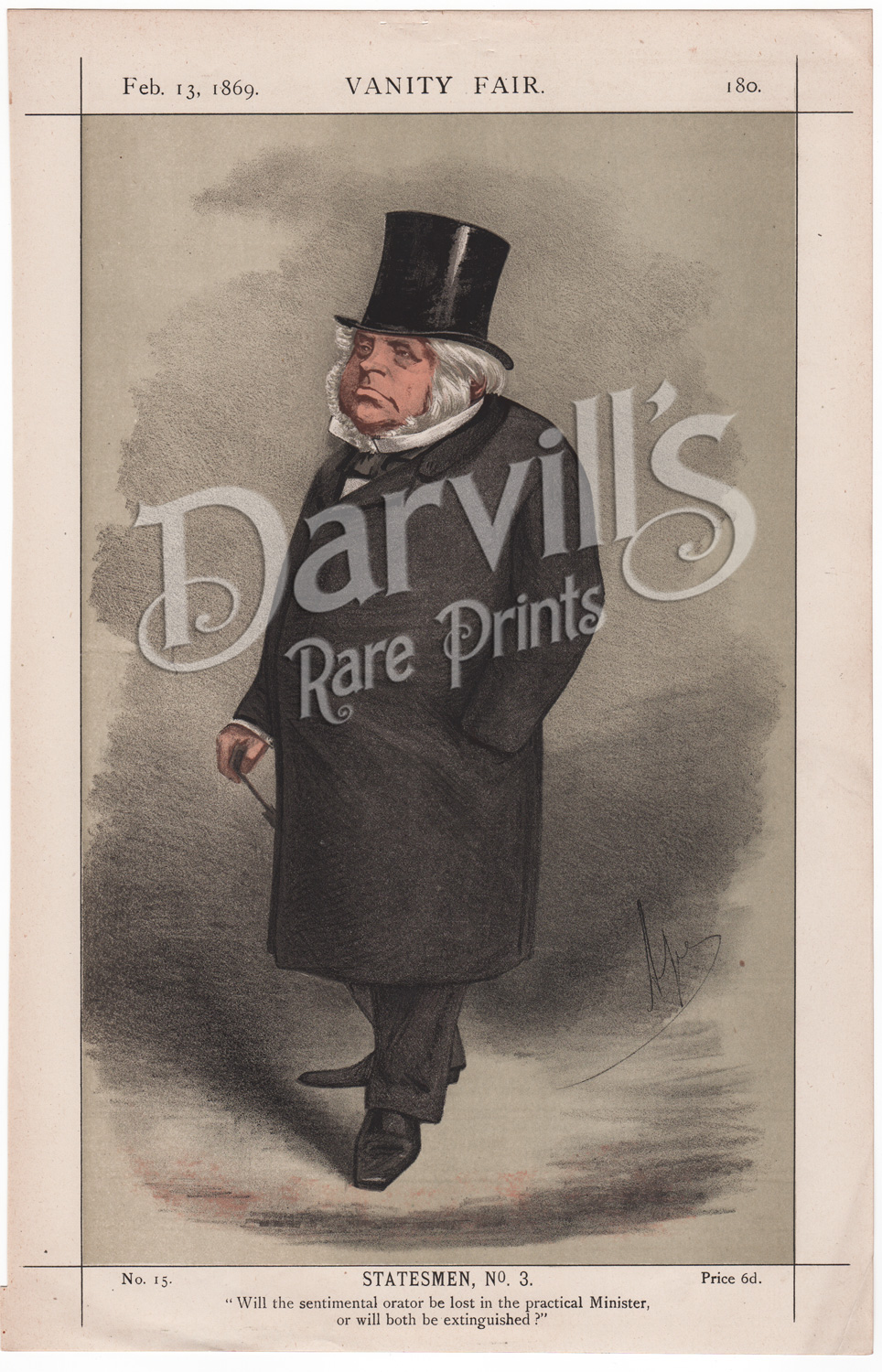 The Right Honourable John Bright February 13 1869