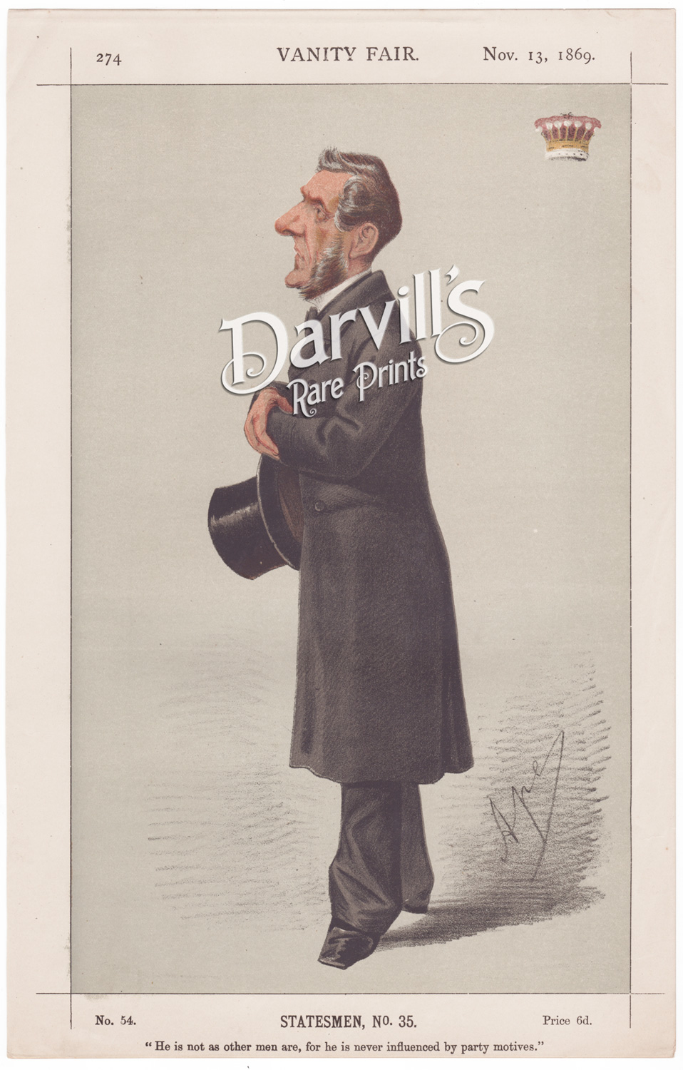 The Earl of Shaftesbury Nov 13 1869