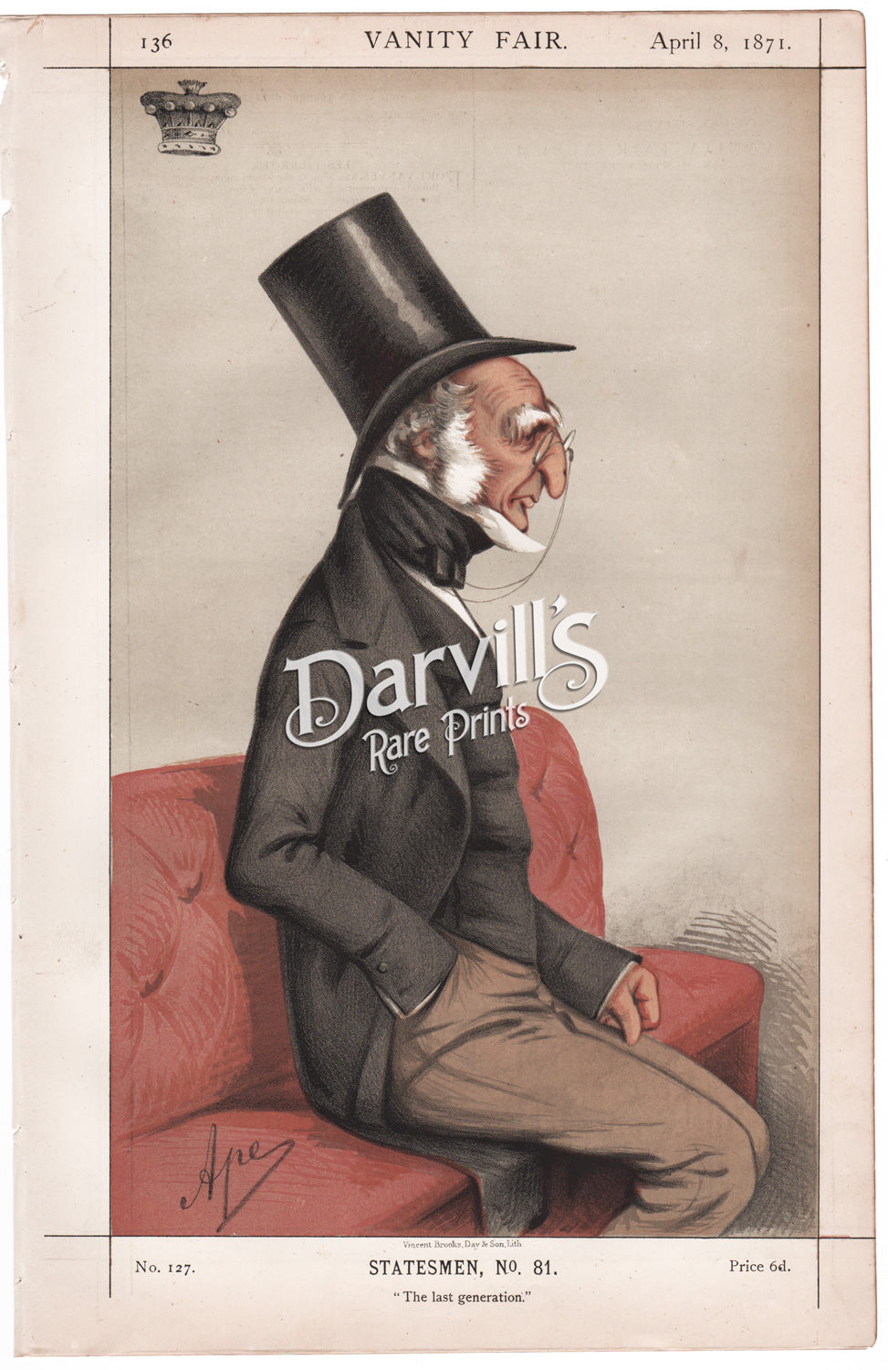 The Earl of Harrowby KG April 8 1871
