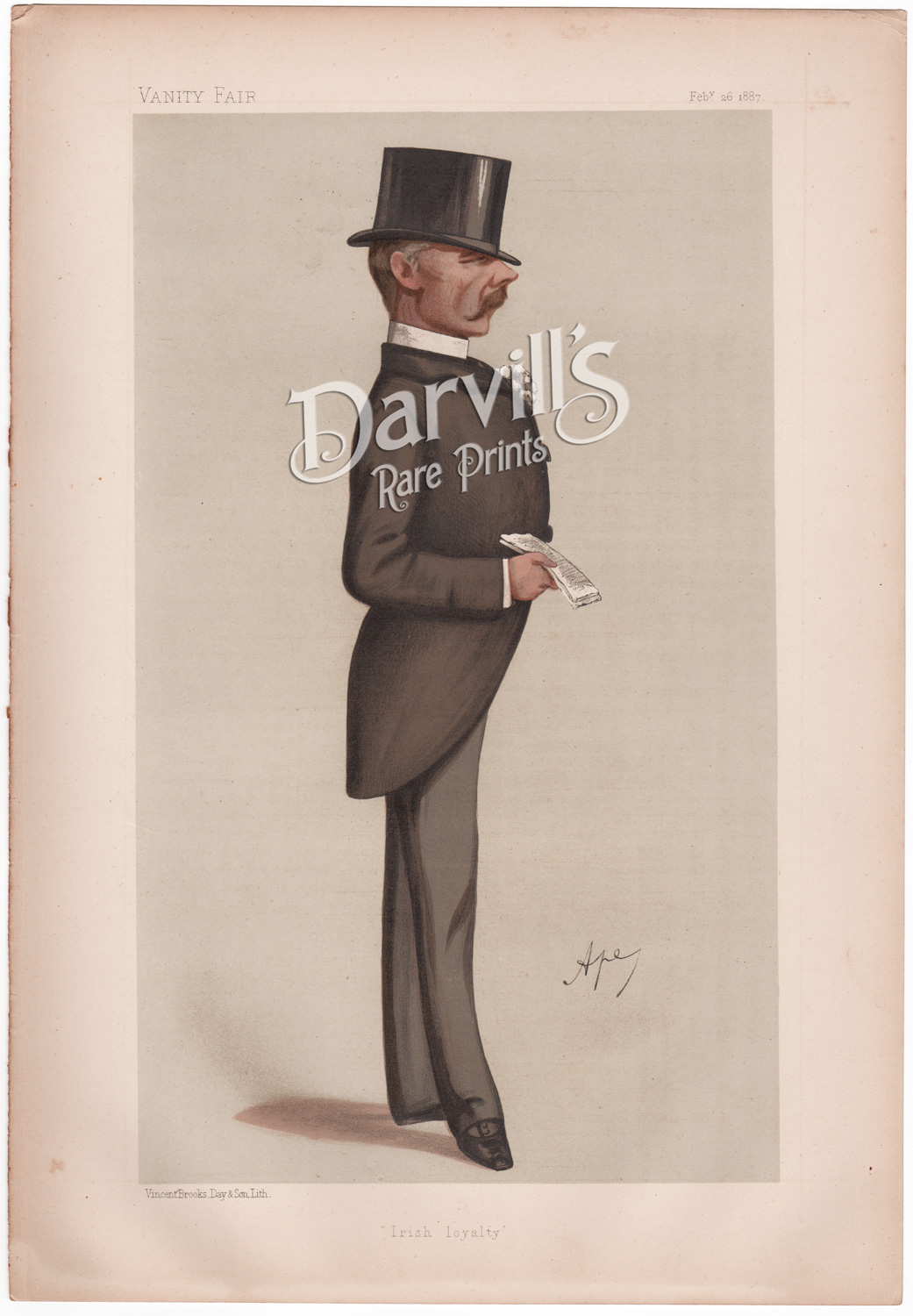 Colonel Edward James Saunderson MP Feb 26 1887 Irish Loyalty