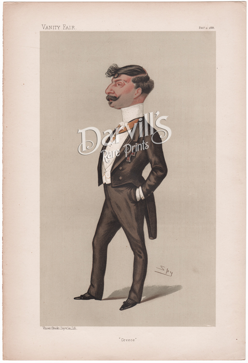 H.E. The Greek Minister, John Gennadius Feb 11 1888