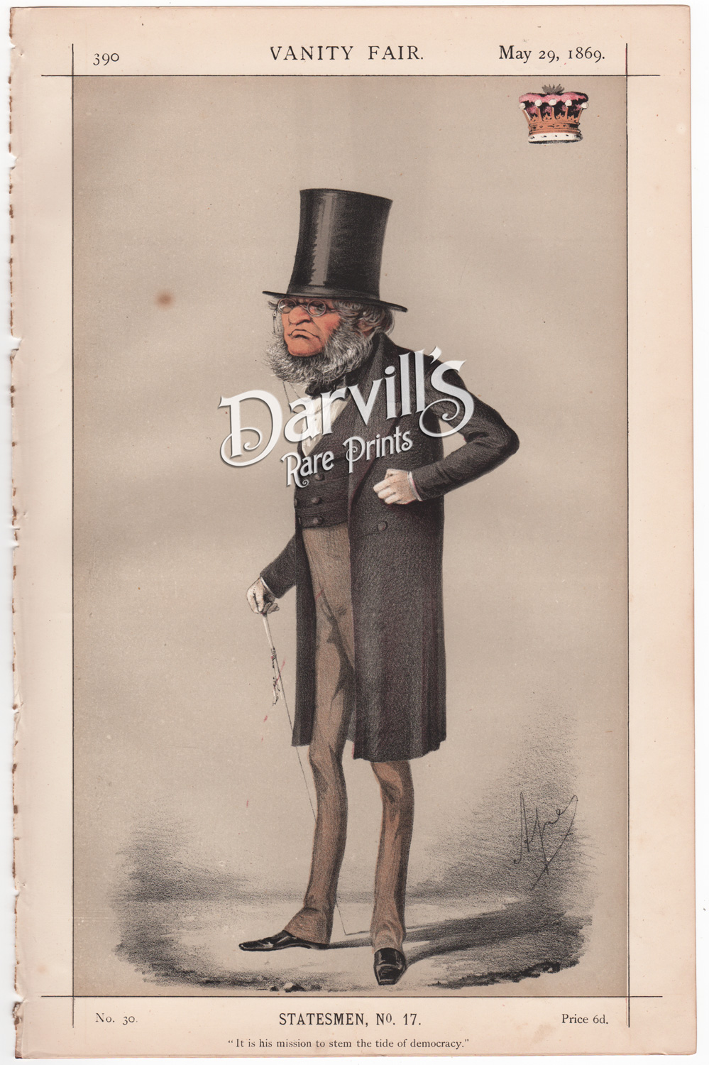 The Earl of Derby May 29 1869 prime minister