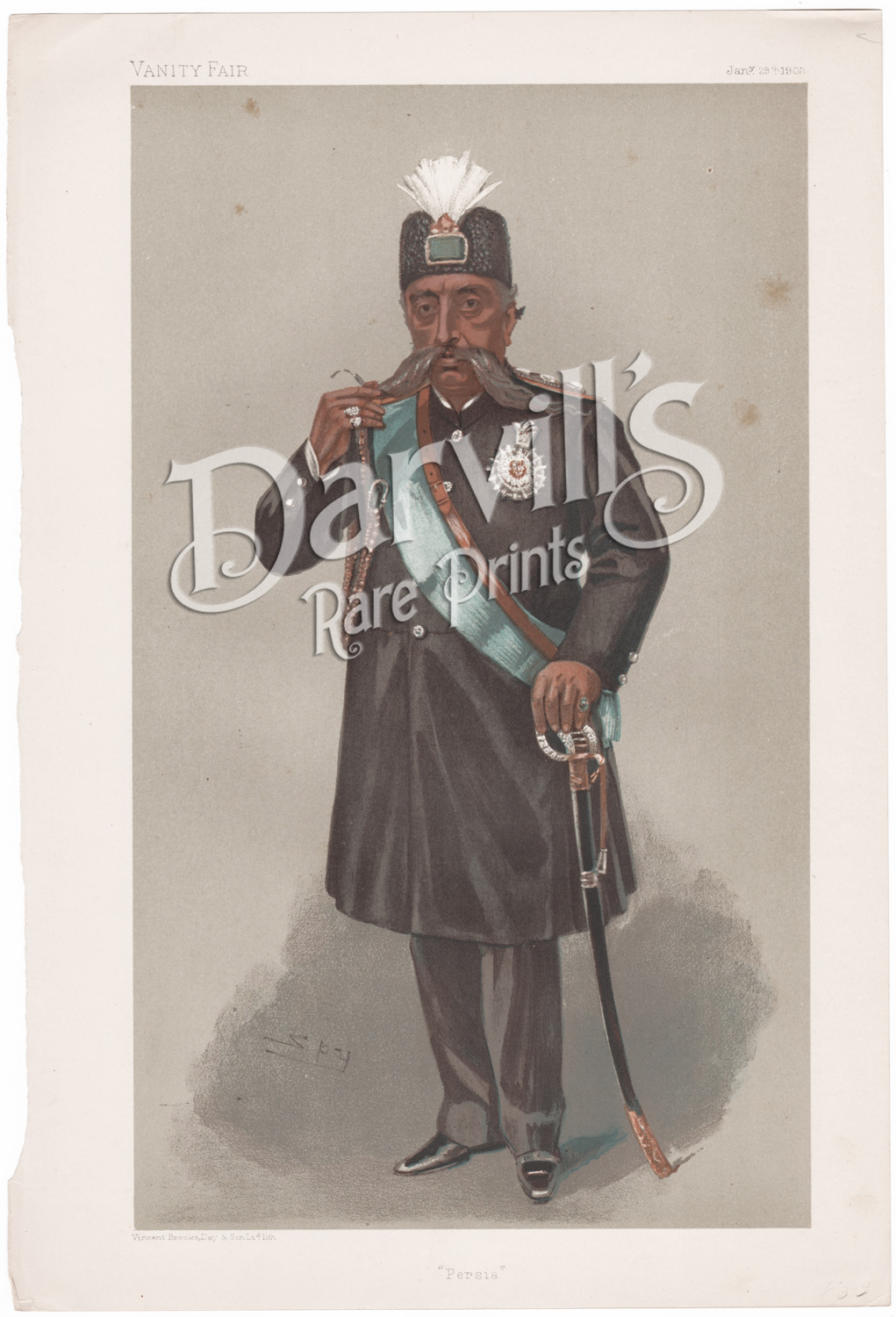 Muzaffer-Ed-Din,  Shah of Persia Jan. 29, 1903