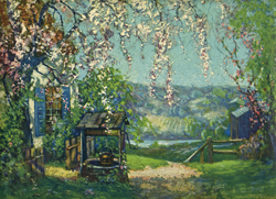Vintage cottage, cabin, and mill scenes 1910s-1940s