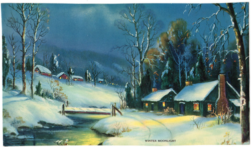 Vintage cottage, cabin, and mill scenes 1910s-1940s