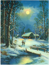 Vintage cottage, cabin, and mill scenes 1910s-1940s