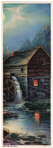 Vintage cottage, cabin, and mill scenes 1910s-1940s