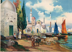 Vintage cottage, cabin, and mill scenes 1910s-1940s