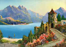 Vintage cottage, cabin, and mill scenes 1910s-1940s