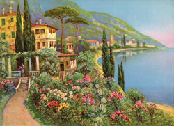 Vintage cottage, cabin, and mill scenes 1910s-1940s