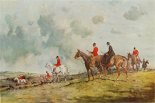 Getting the Scent by Heywood Hardy fox hunting scene