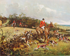 Gilbert S. Wright Fox Hunting scene
