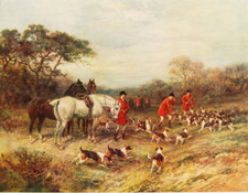 Heywood Hardy fox hunting scene