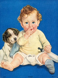 Vintage prints of babies