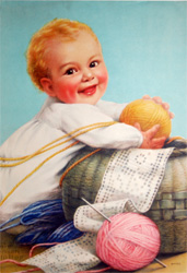 Vintage baby print