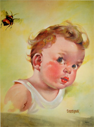Vintage baby print
