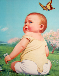 Vintage baby print