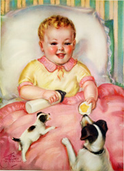 Vintage baby prints