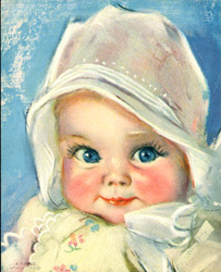 Vintage prints of babies