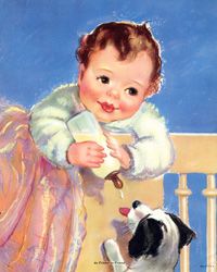 Vintage baby prints